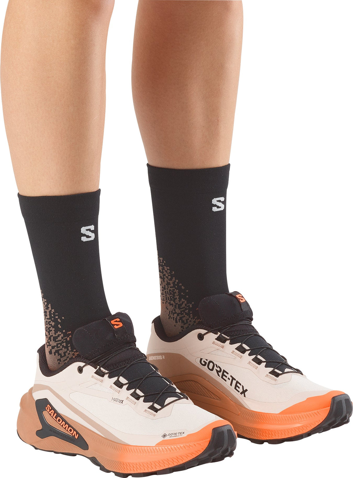 Salomon Genesis 2 GORE-TEX Women's Trail Running Shoes - Brown - View 7