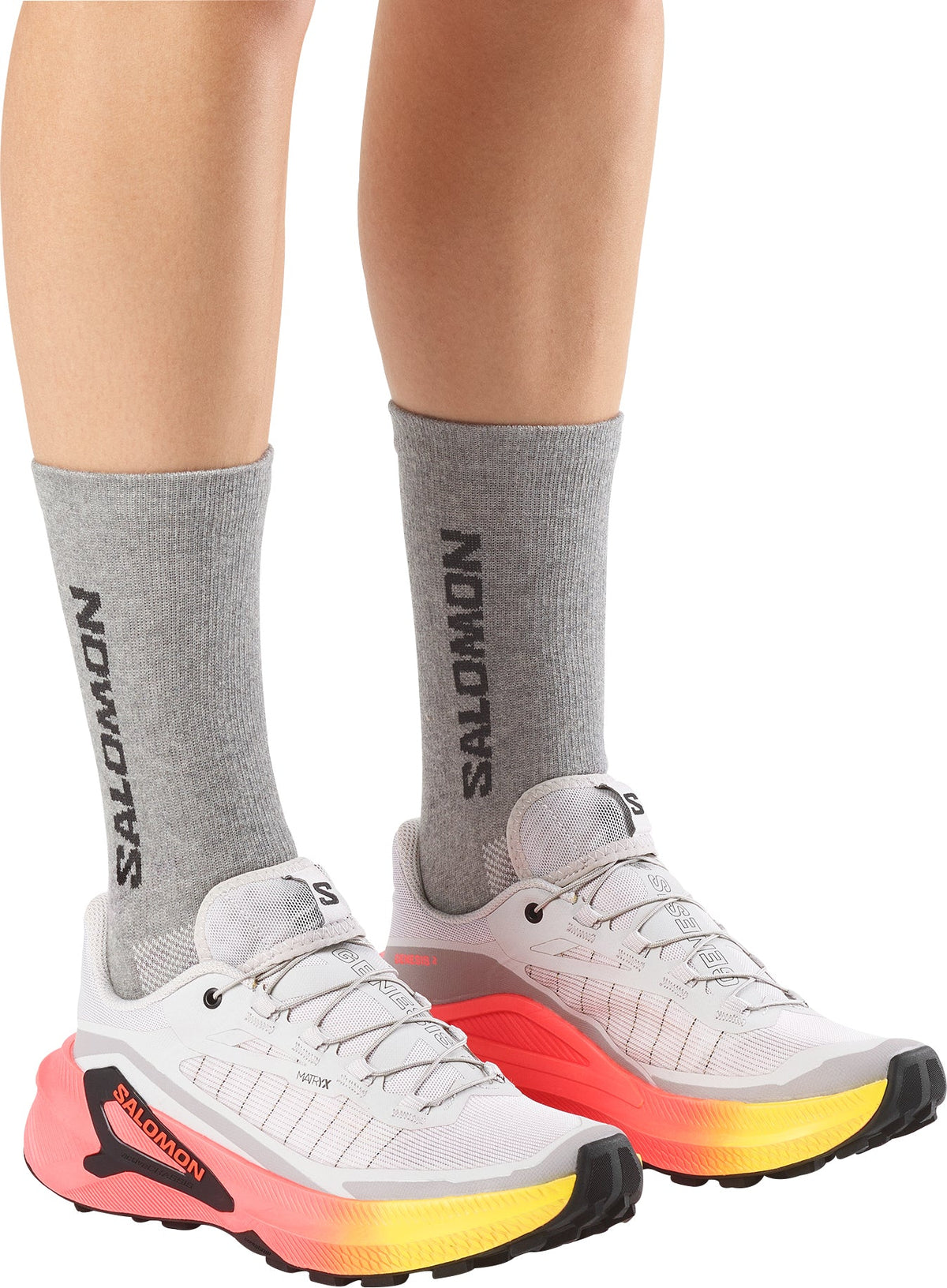 Salomon Genesis 2 Women's Trail Running Shoes - Grey - View 7