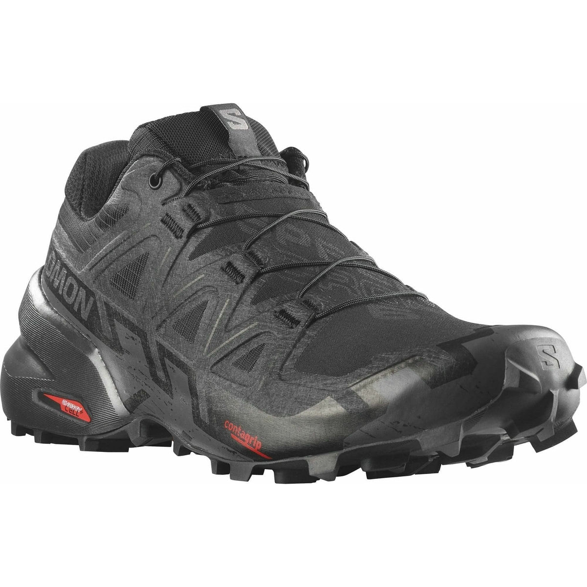 Salomon Speedcross 6 Men's Trail Running Shoes - Black - View 6