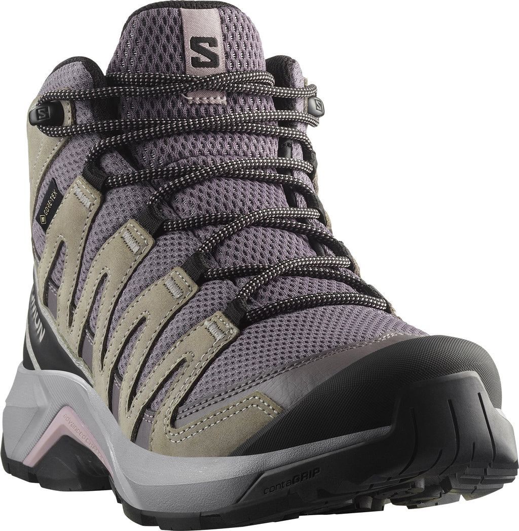 Salomon X-Adventure Recon Mid GORE-TEX Women's Walking Shoes - Grey - View 6