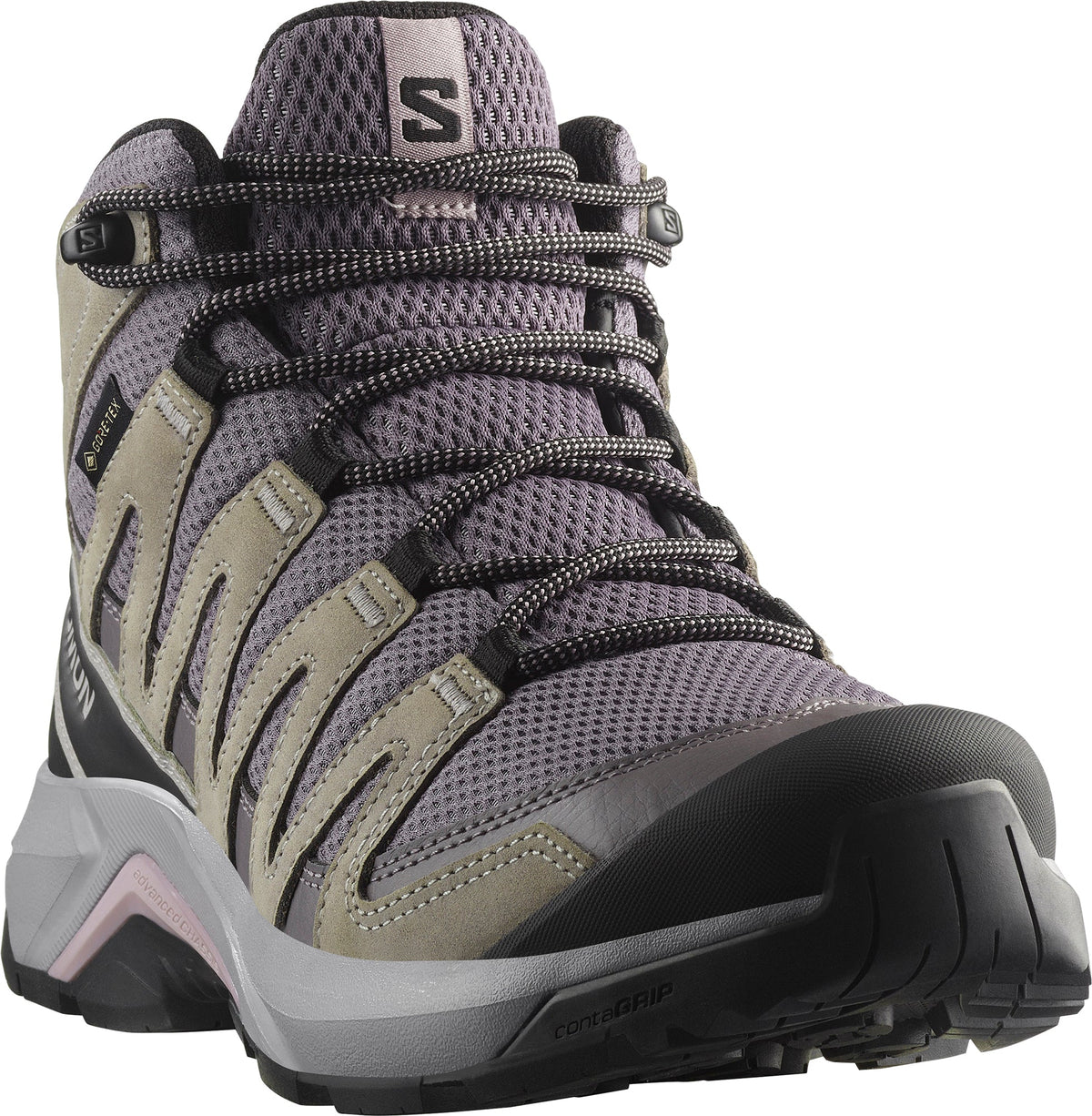 Salomon X-Adventure Recon Mid GORE-TEX Women's Walking Shoes - Grey - View 6