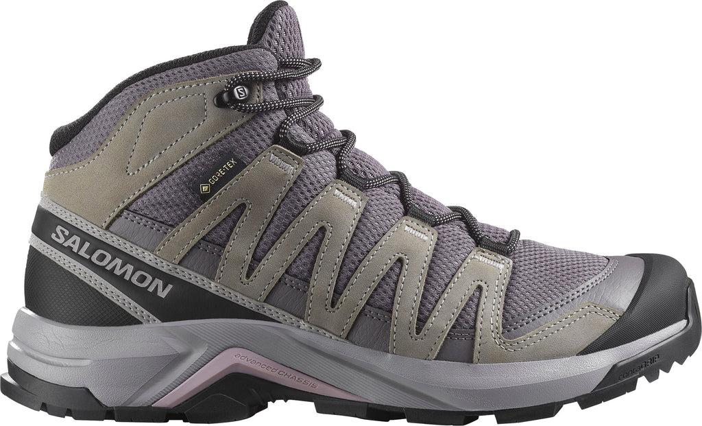 Salomon X-Adventure Recon Mid GORE-TEX Women's Walking Shoes - Grey - View 1