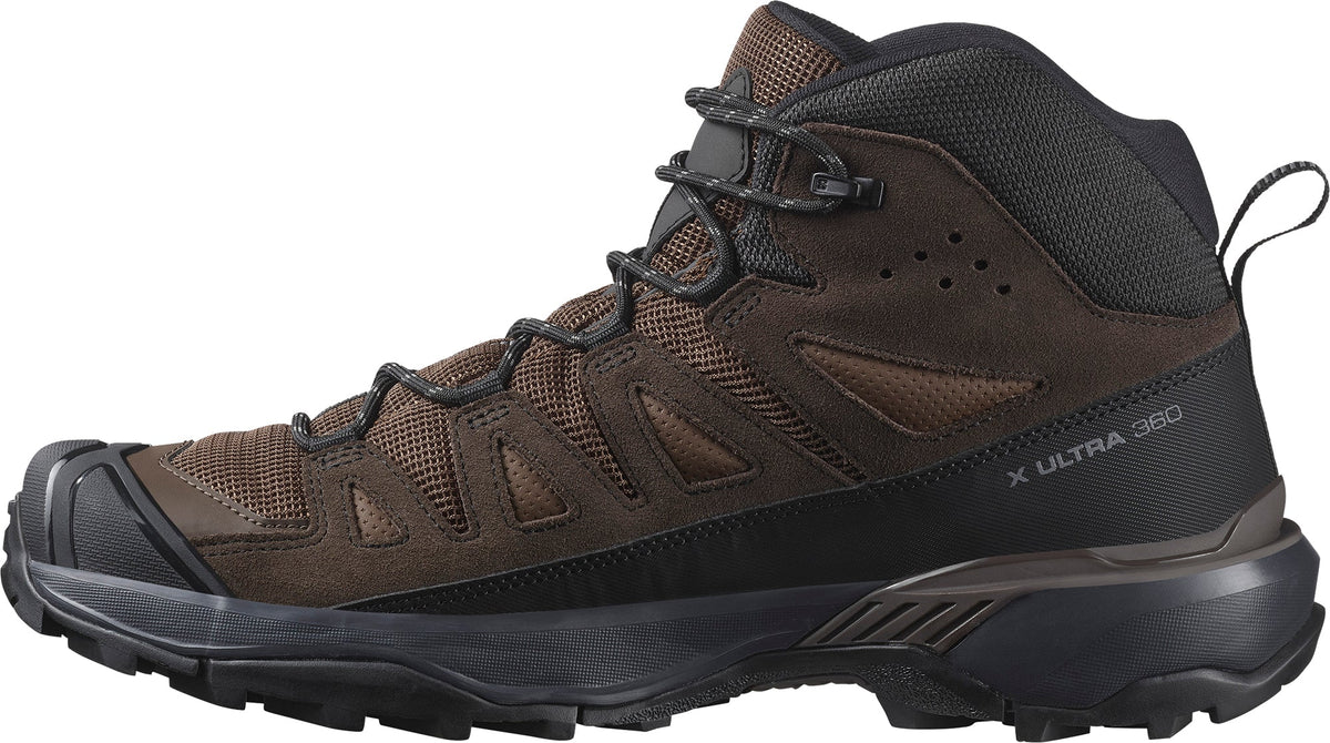 Salomon X Ultra 360 Leather Mid GORE-TEX Men's Walking Boots - Brown - View 3
