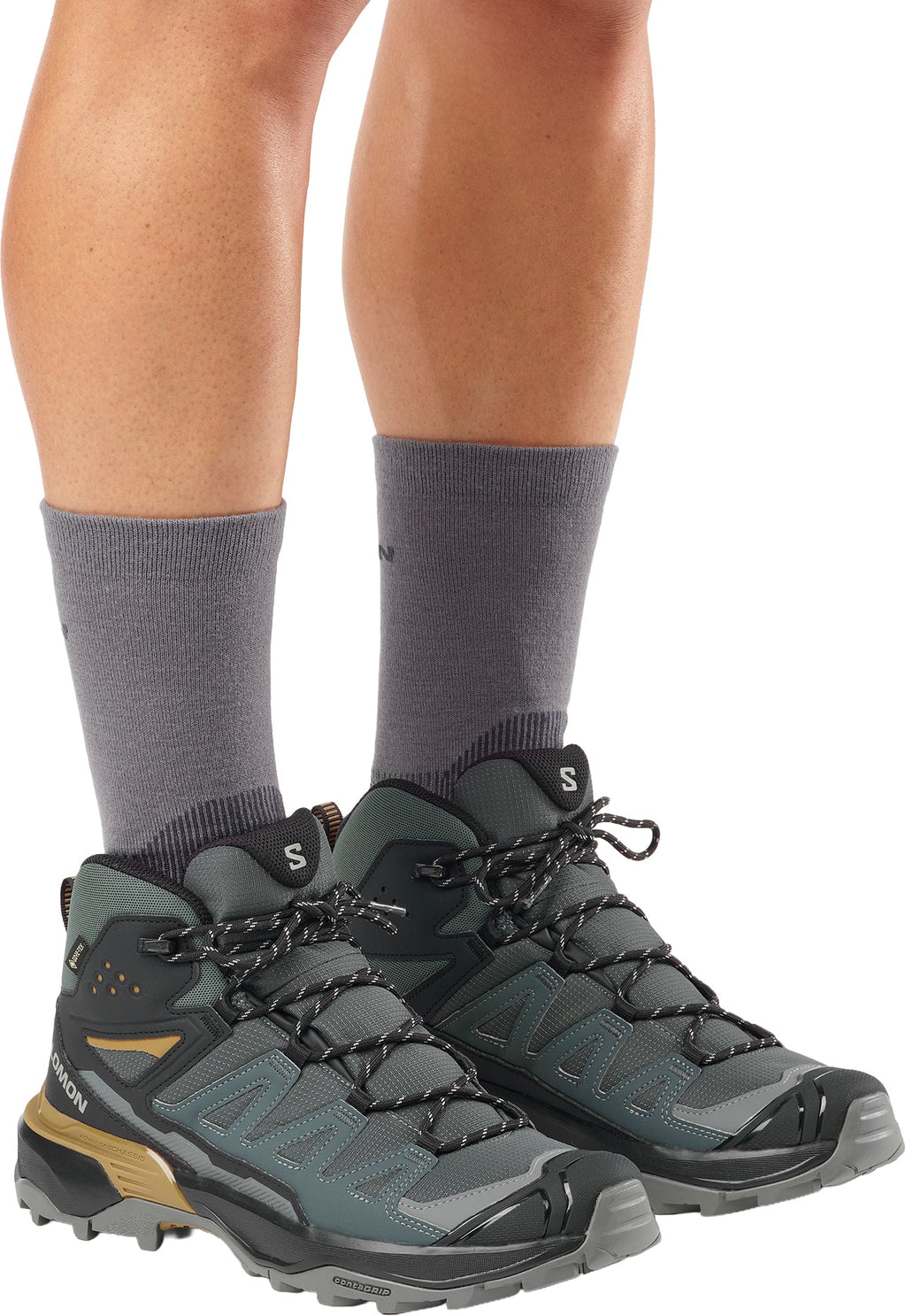 Salomon X Ultra 360 Mid GORE-TEX Men's Walking Boots - Green - View 7