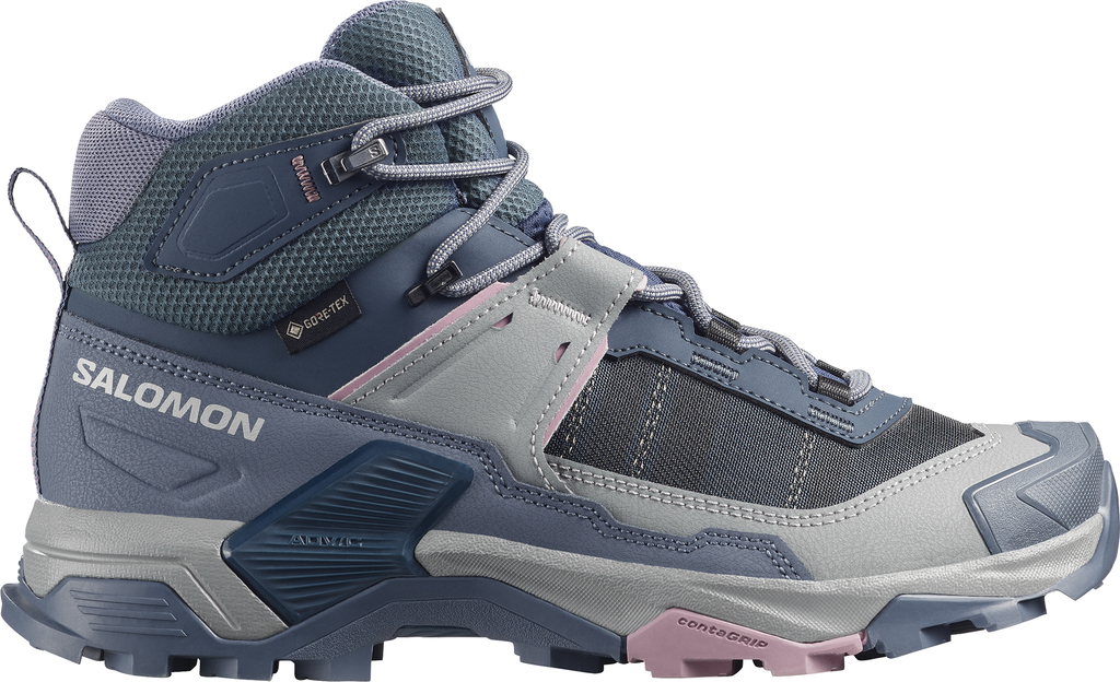 Salomon X Ultra 5 Mid GORE-TEX Women's Walking Boots - Blue - View 1