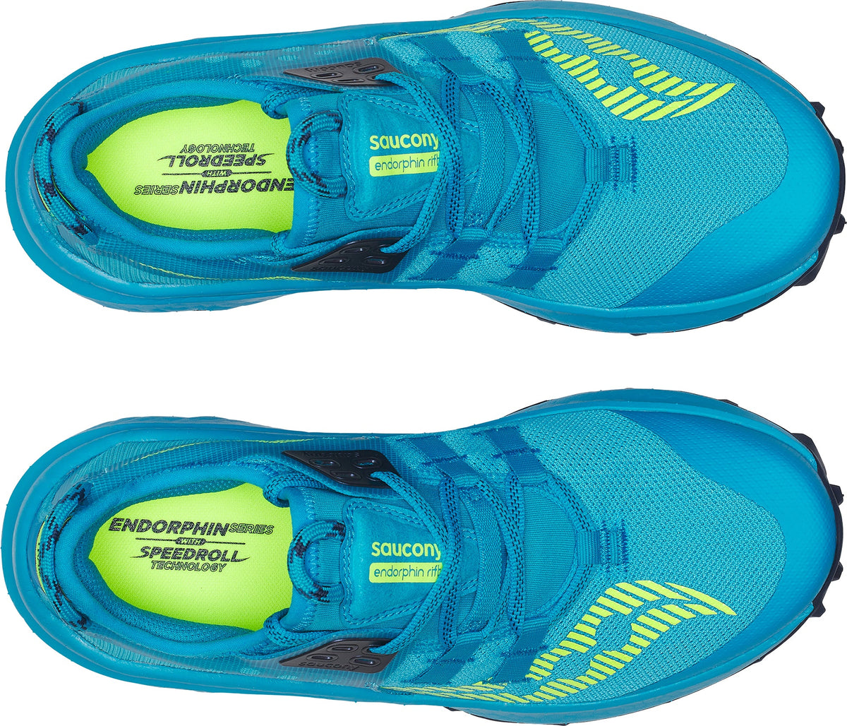 Saucony Endorphin Rift Women's Trail Running Shoes - Blue - View 4