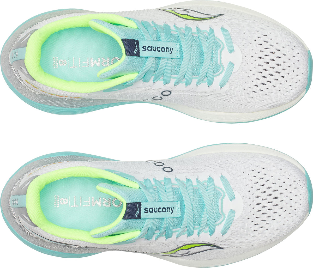 Saucony Endorphin Trainer Women's Running Shoes - White - View 4