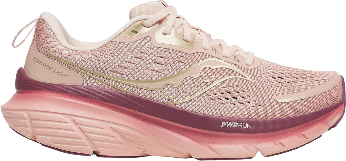 Saucony Guide 18 Women's Running Shoes - Pink - View 1