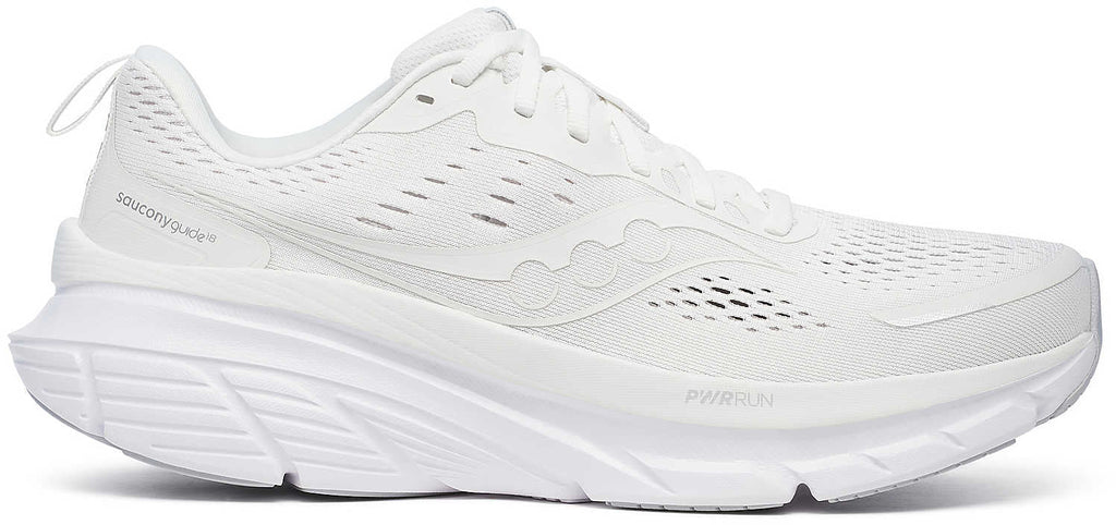 Saucony Guide 18 Men's Running Shoes - White - View 1