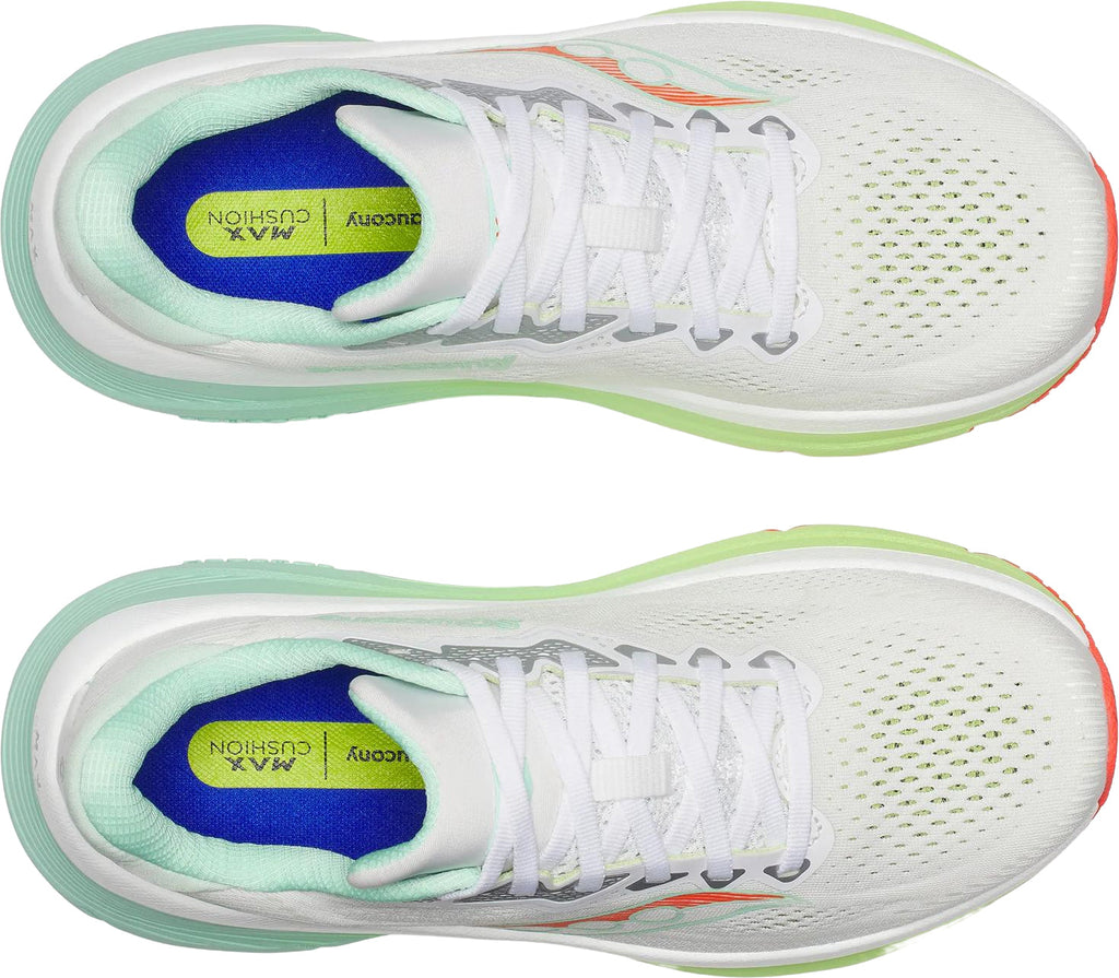 Saucony Guide 19 Women's Running Shoes - White - View 4