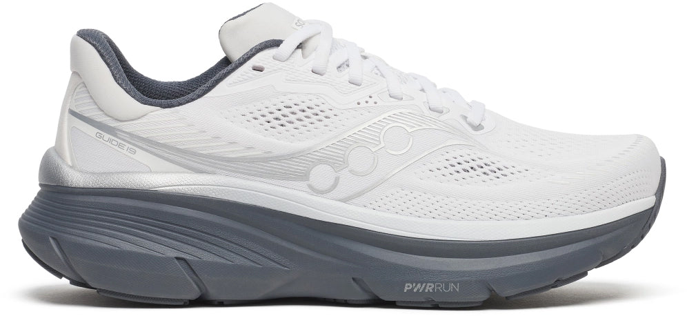 Saucony Guide 19 Men's Running Shoes - White - View 1