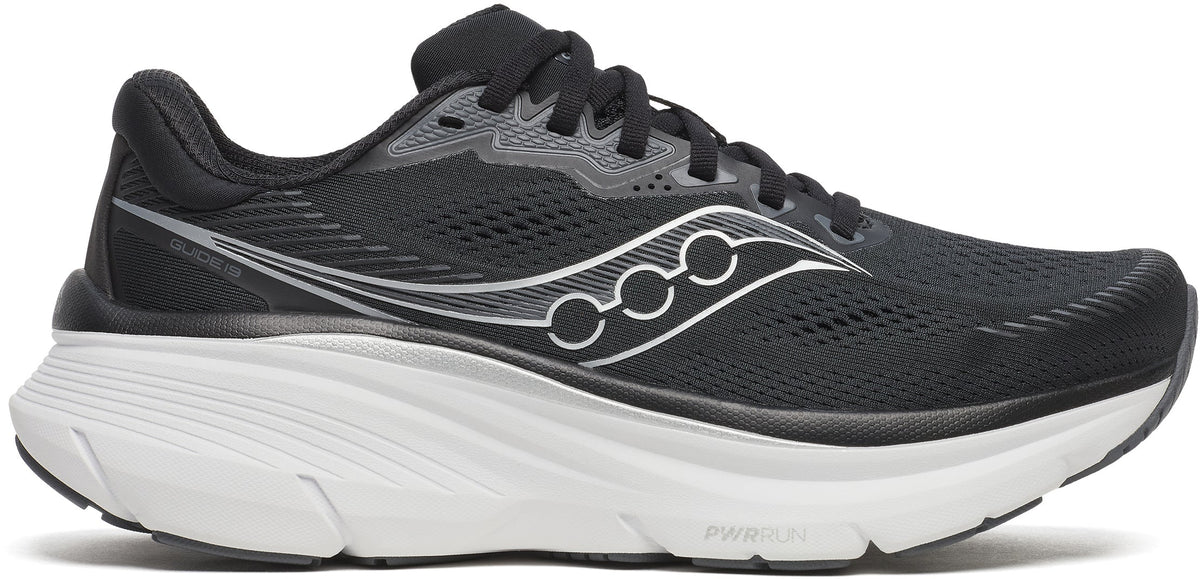 Saucony Guide 19 WIDE FIT Women's Running Shoes - Black - View 1