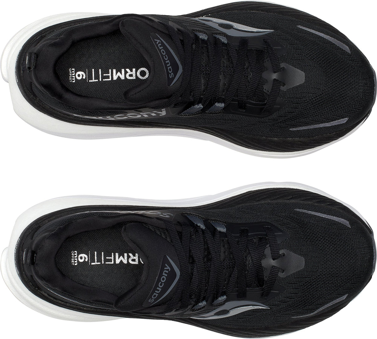 Saucony Hurricane 24 Women's Running Shoes - Black - View 4