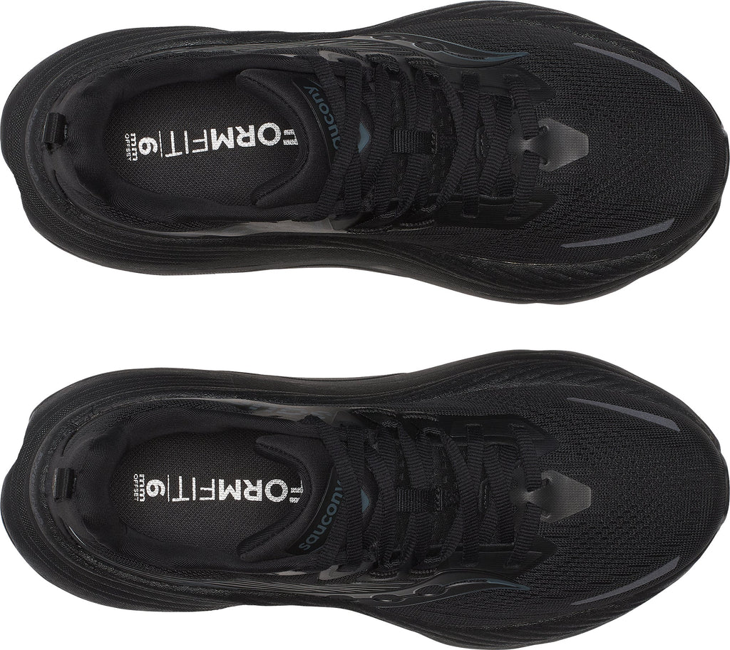 Saucony Hurricane 24 Women's Running Shoes - Black - View 4