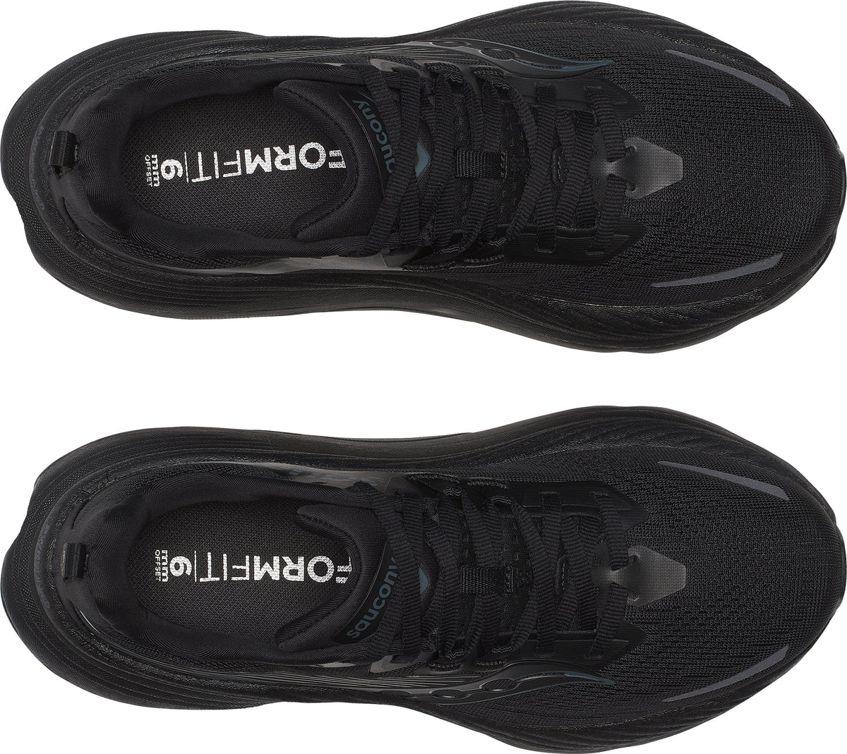 Saucony Hurricane 24 Women's Running Shoes - Black - View 4