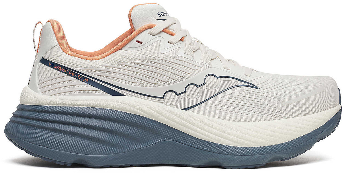 Saucony Hurricane 24 Men's Running Shoes - White - View 1
