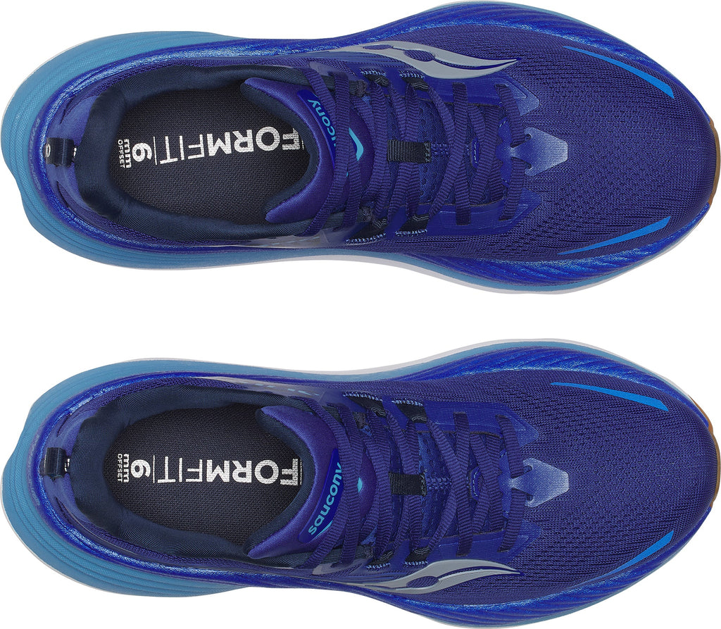 Saucony Hurricane 24 Men's Running Shoes - Blue - View 4