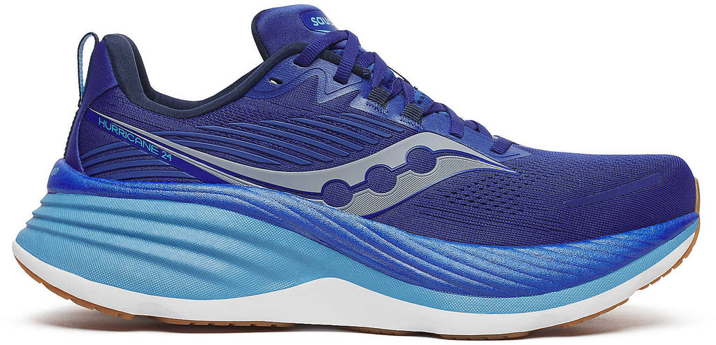Saucony Hurricane 24 Men's Running Shoes - Blue - View 1