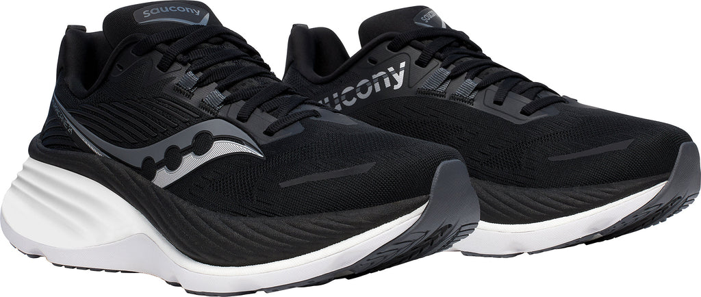 Saucony Hurricane 24 WIDE FIT Women's Running Shoes - Black - View 6