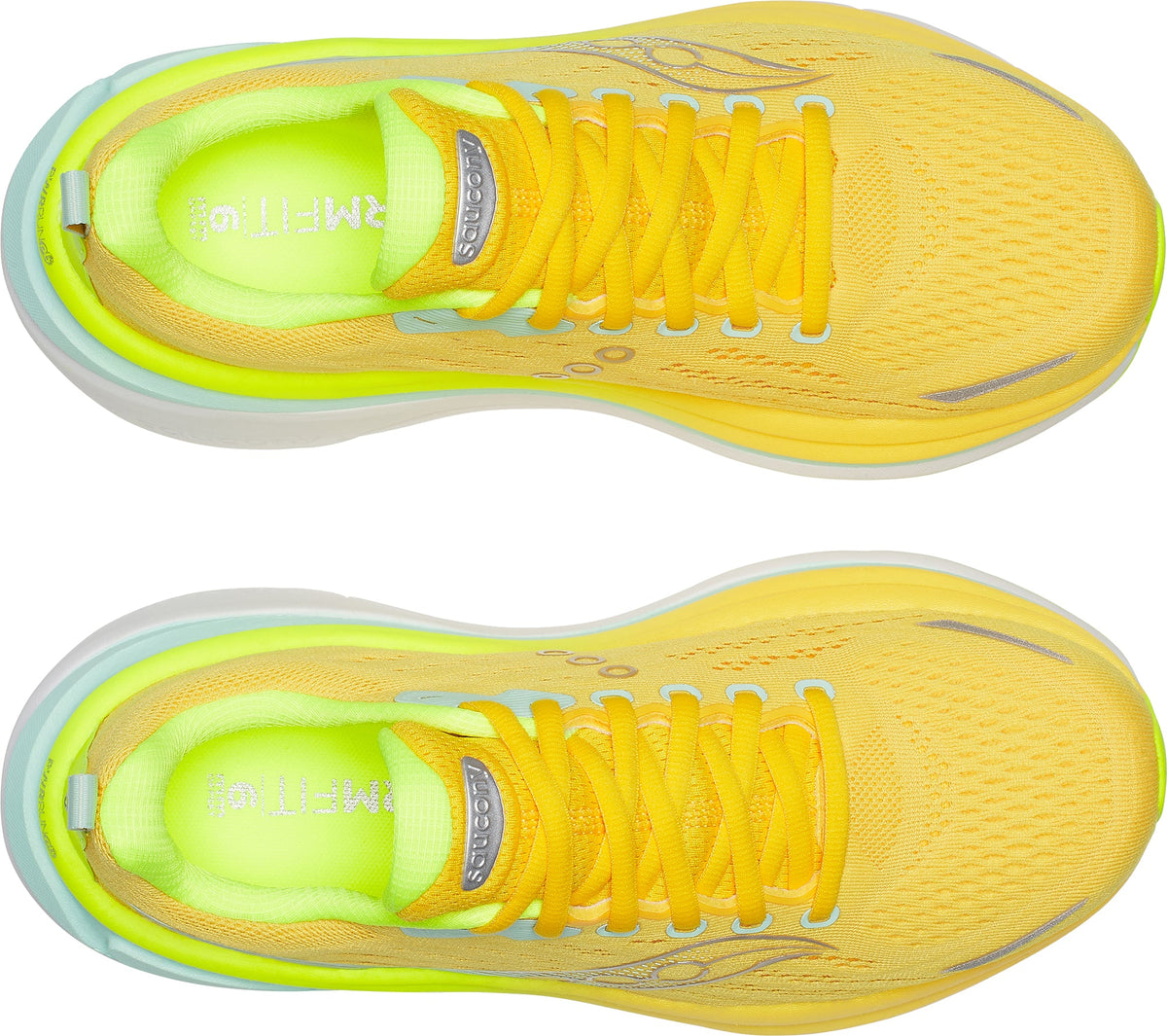 Saucony Hurricane 25 Women's Running Shoes - Yellow - View 4