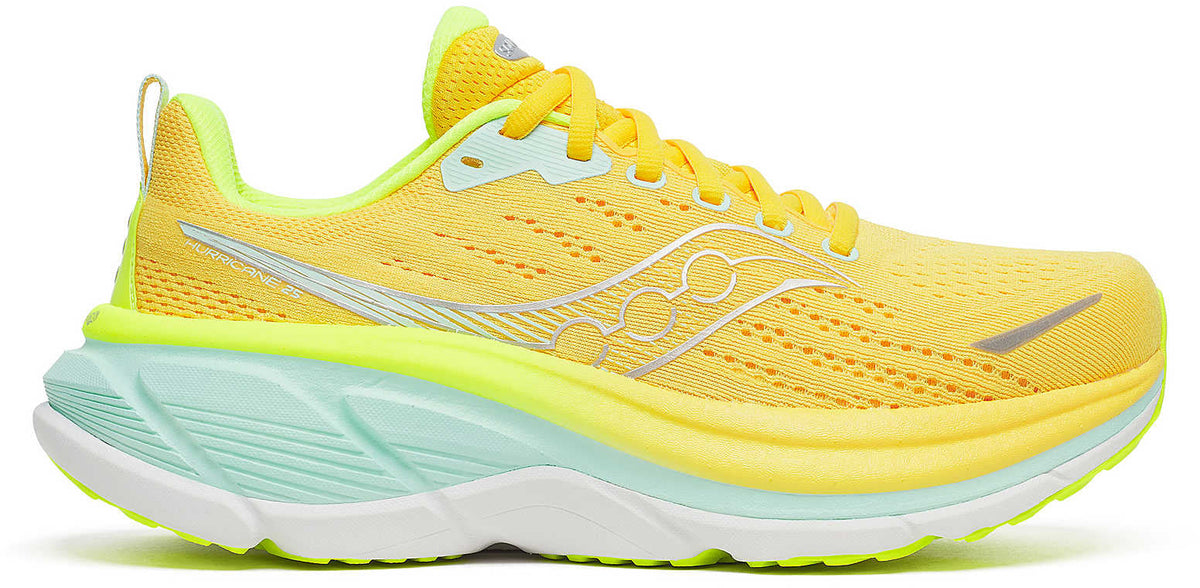 Saucony Hurricane 25 Women's Running Shoes - Yellow - View 1