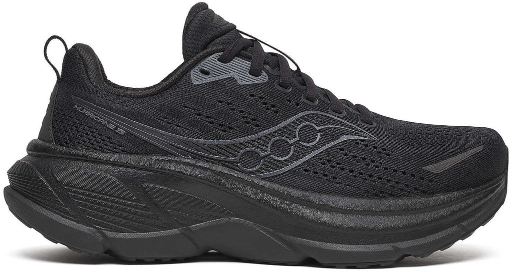 Saucony Hurricane 25 Women's Running Shoes - Black - View 1