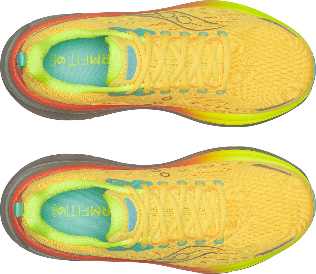 Saucony Hurricane 25 Men's Running Shoes - Yellow - View 4