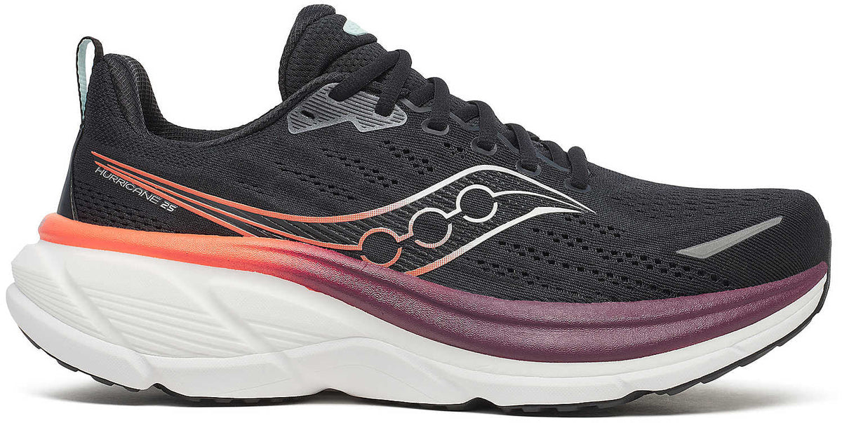 Saucony Hurricane 25 Men's Running Shoes - Black - View 1