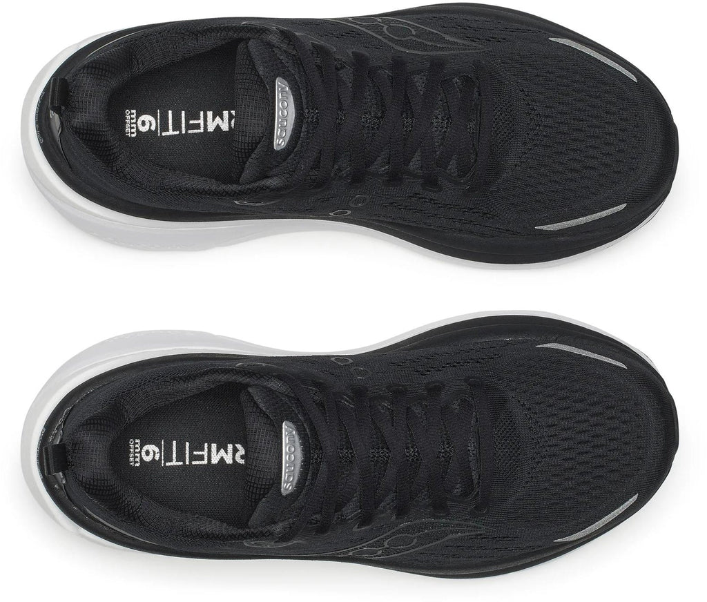 Saucony Hurricane 25 WIDE FIT Men's Running Shoes - Black - View 4