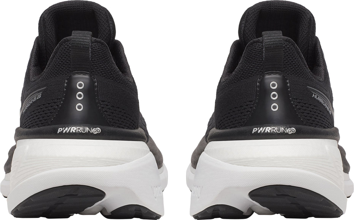 Saucony Hurricane 25 WIDE FIT Women's Running Shoes - Black - View 5
