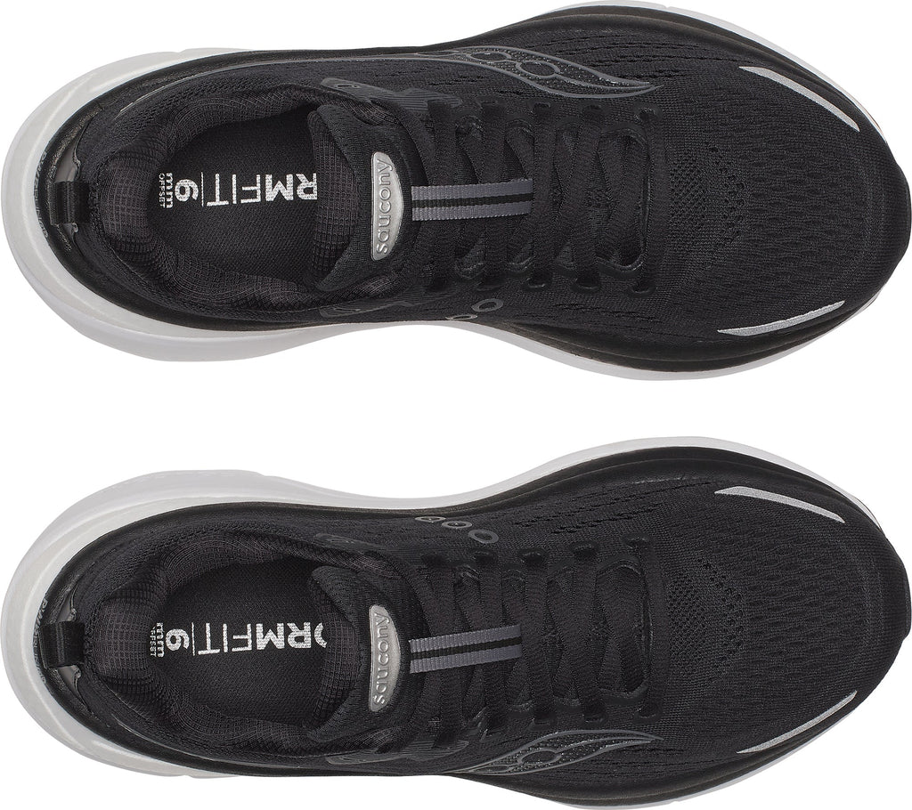 Saucony Hurricane 25 WIDE FIT Women's Running Shoes - Black - View 4