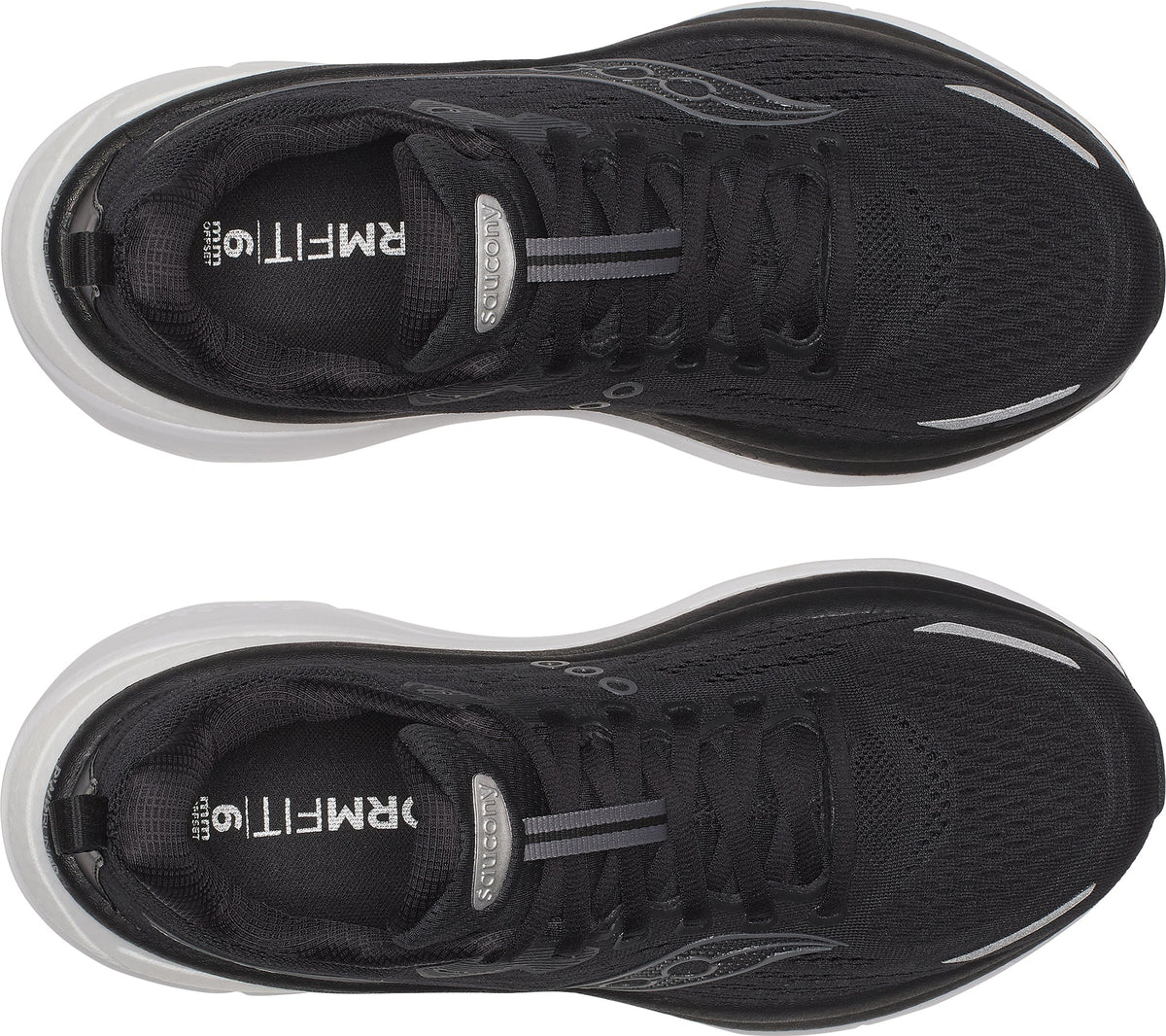Saucony Hurricane 25 WIDE FIT Women's Running Shoes - Black - View 4