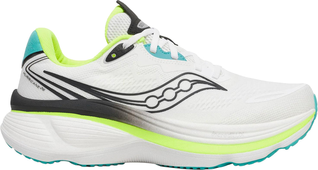 Saucony Hurricane 26 Men's Running Shoes - White - View 1
