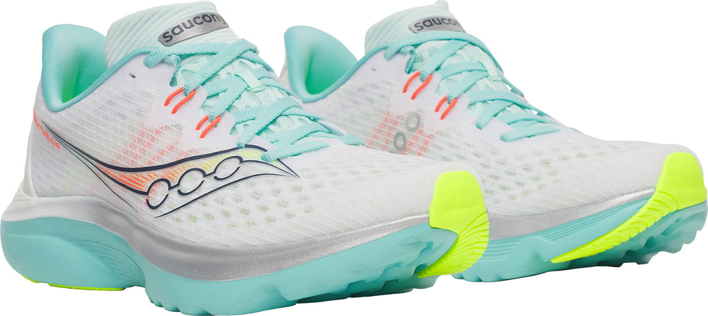 Saucony Kinvara 16 Women's Running Shoes - White - View 6