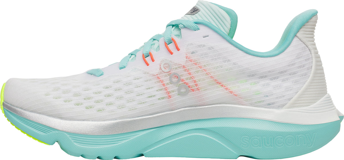 Saucony Kinvara 16 Women's Running Shoes - White - View 3