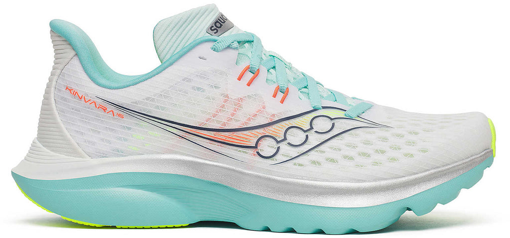 Saucony Kinvara 16 Women's Running Shoes - White - View 1