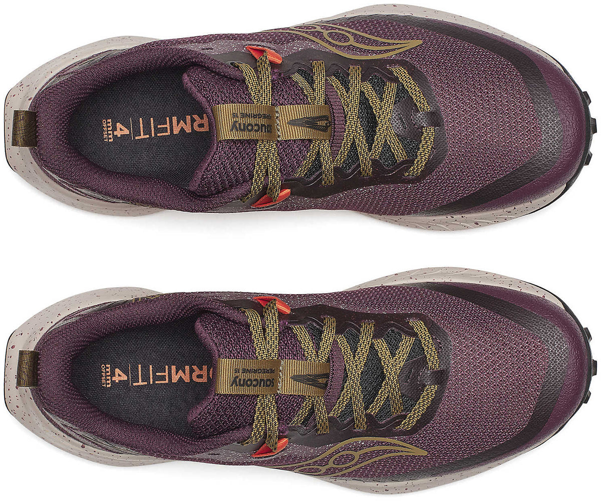 Saucony Peregrine 15 Women's Trail Running Shoes - Red - View 4