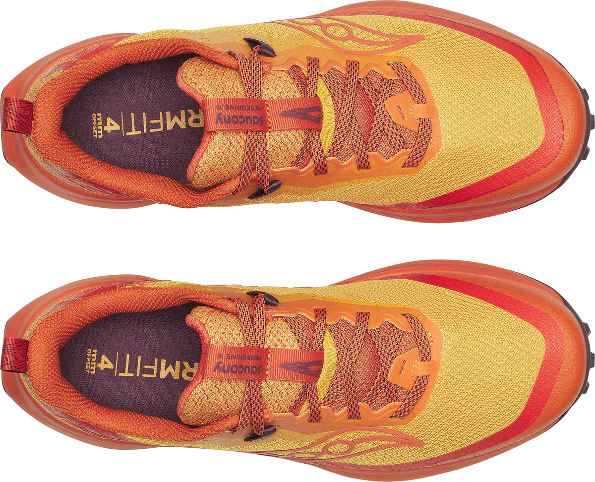 Saucony Peregrine 15 Men's Trail Running Shoes - Orange - View 4