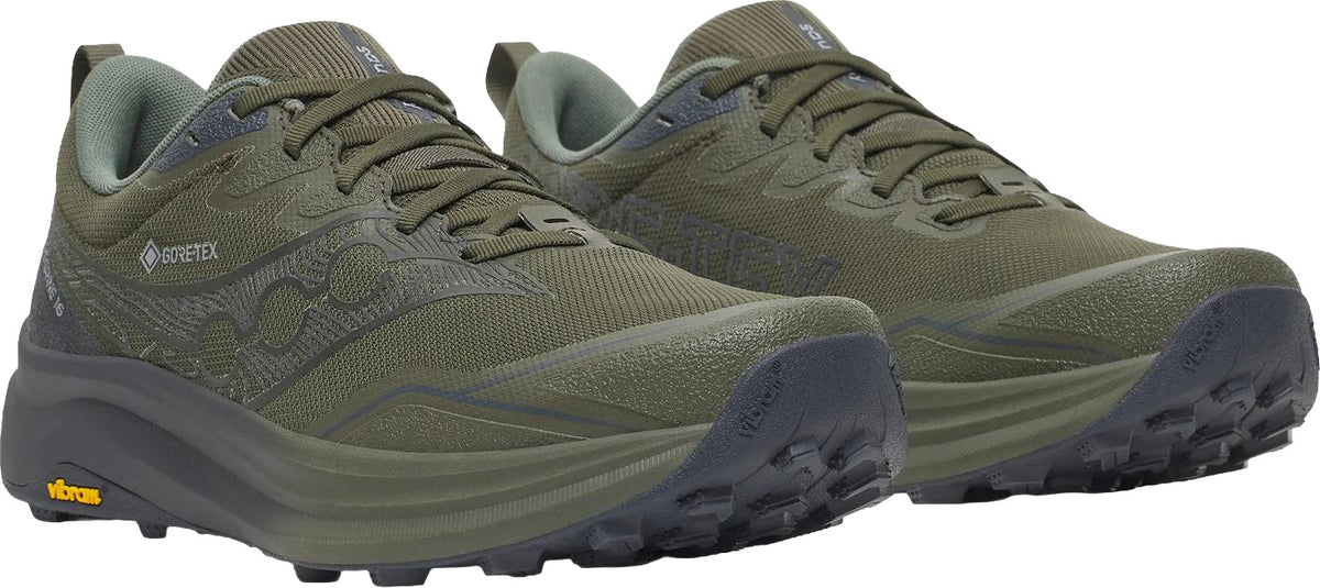 Saucony Peregrine 16 GORE-TEX Men's Trail Running Shoes - Green - View 6