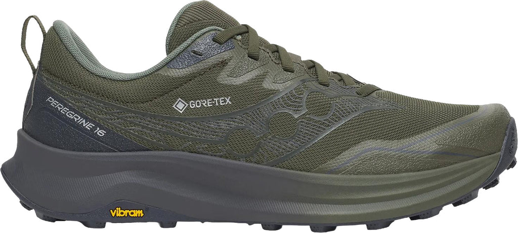 Saucony Peregrine 16 GORE-TEX Men's Trail Running Shoes - Green - View 1