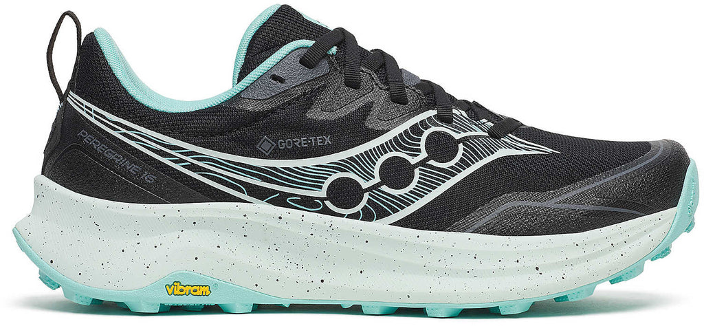 Saucony Peregrine 16 GORE-TEX Women's Trail Running Shoes - Black - View 1