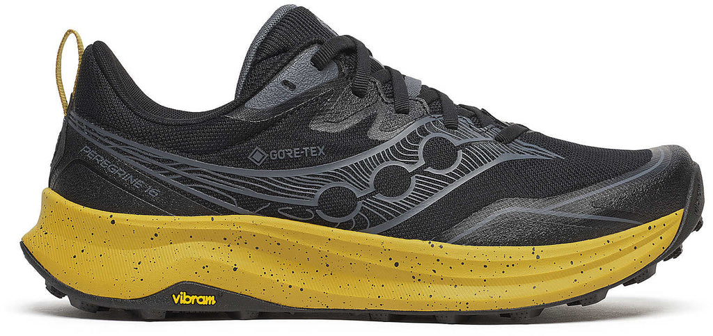 Saucony Peregrine 16 GORE-TEX Men's Trail Running Shoes - Black - View 1