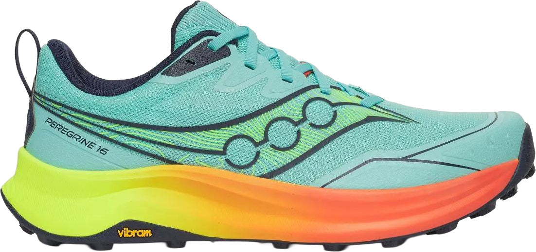 Saucony Peregrine 16 Men's Trail Running Shoes - Green - View 1
