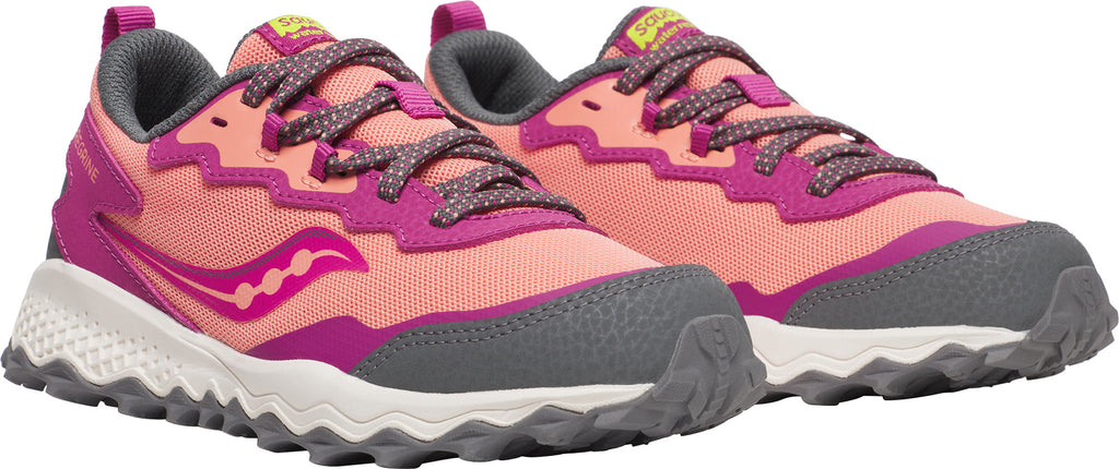 Saucony Peregrine KDZ Shield Junior Trail Running Shoes - Pink - View 6