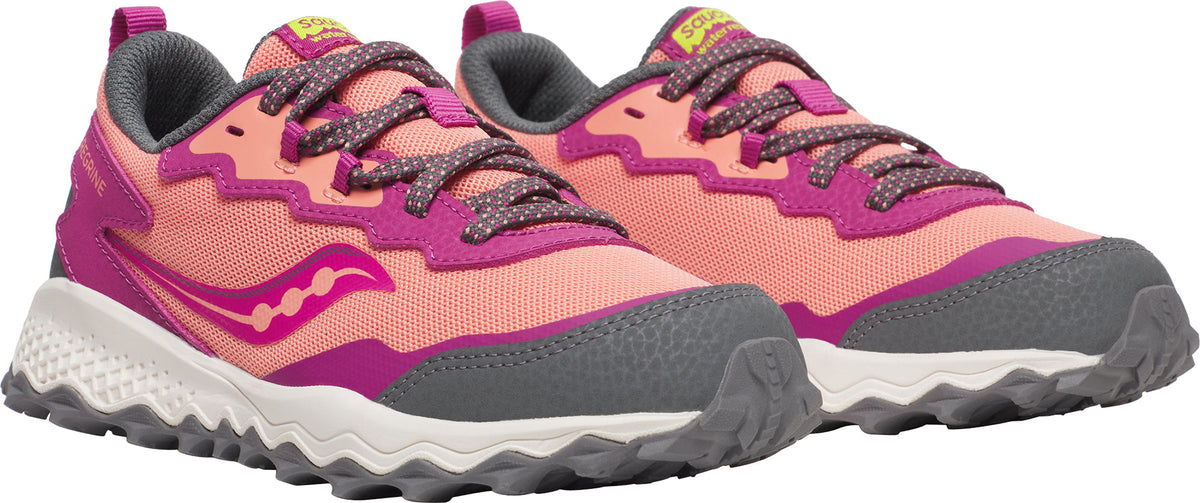 Saucony Peregrine KDZ Shield Junior Trail Running Shoes - Pink - View 6