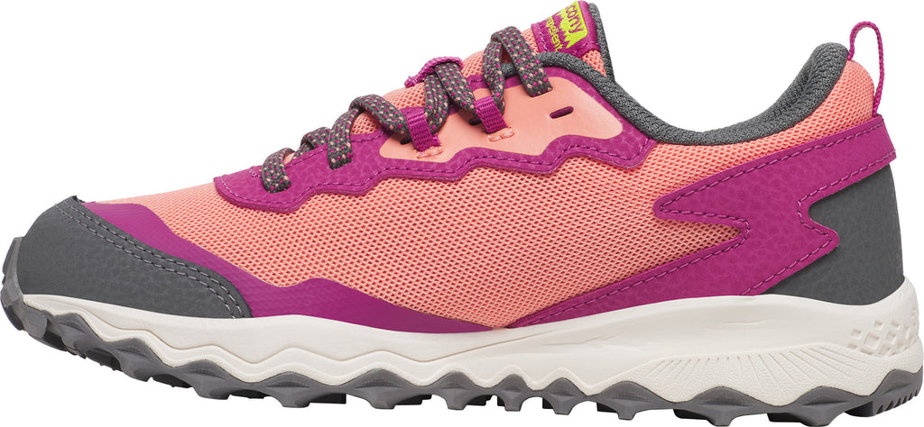 Saucony Peregrine KDZ Shield Junior Trail Running Shoes - Pink - View 3