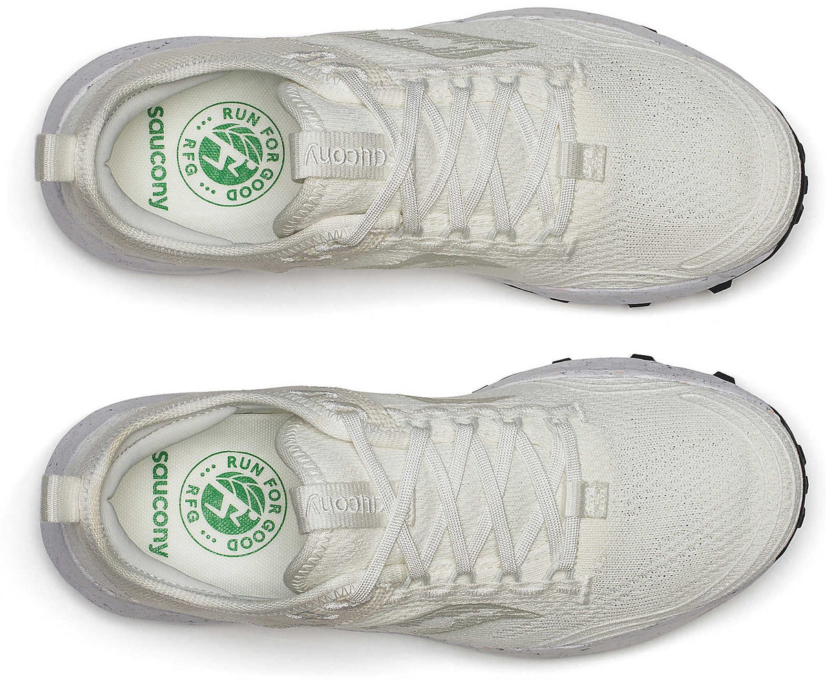 Saucony Peregrine RFG Women's Trail Running Shoes - White - View 4