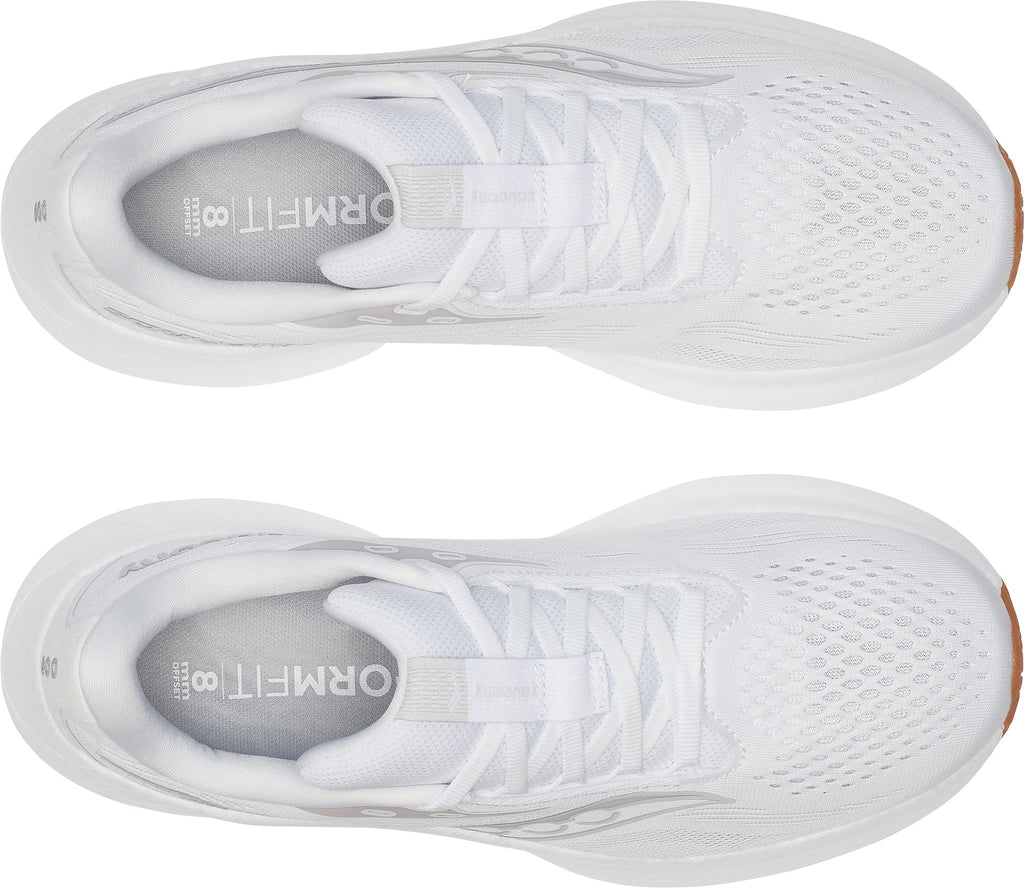 Saucony Ride 18 Women's Running Shoes - White - View 4