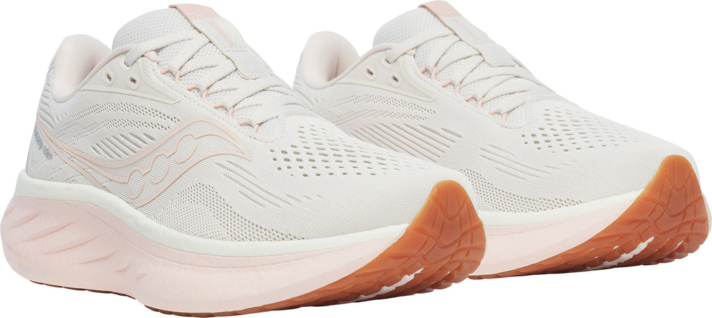 Saucony Ride 18 Women's Running Shoes - White - View 6