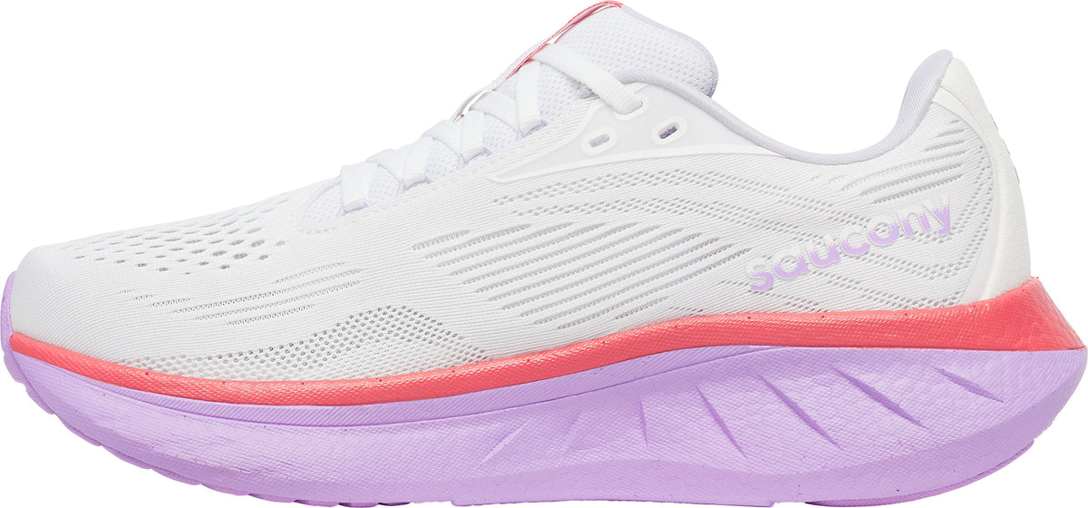 Saucony Ride 18 Women's Running Shoes - White - View 3